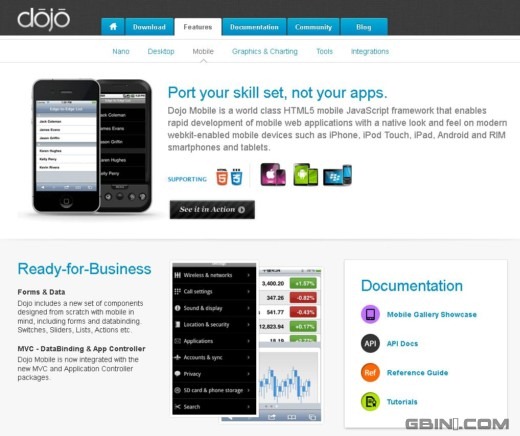 dojo toolkit-mobile