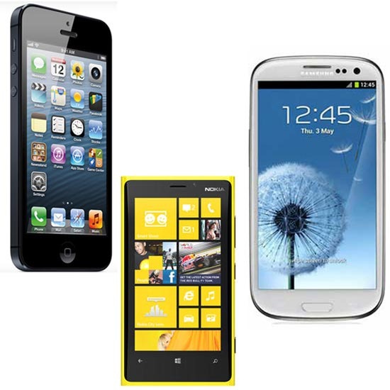 iphone5-Galaxy S3-Lumia920