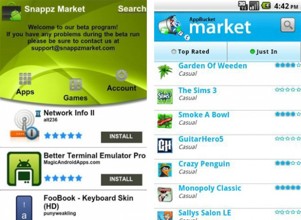 SnappzMarket and AppBucket