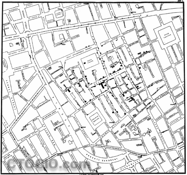 伦敦霍乱地图